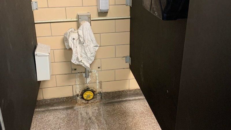 Missing toilet